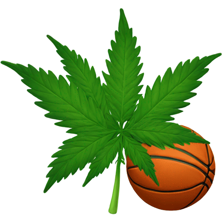 Marijuana plant basketball emoji