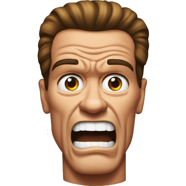 Scared Arnold Schwarzenegger  emoji