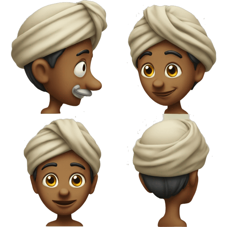 Pinocchio with turban emoji