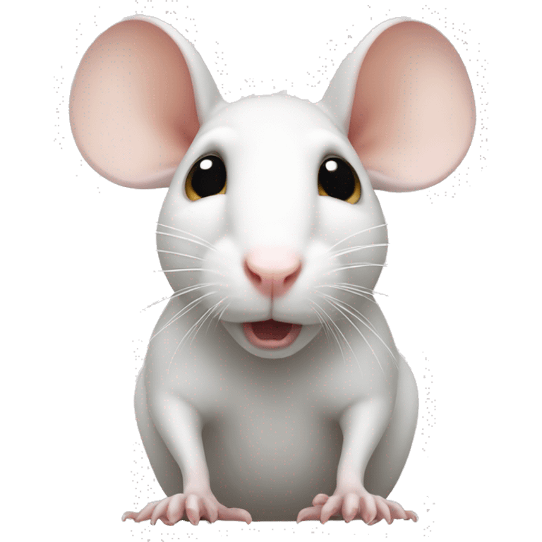 white rat big ears emoji