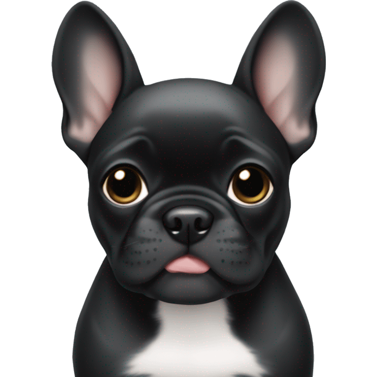 Black Frenchie puppy emoji