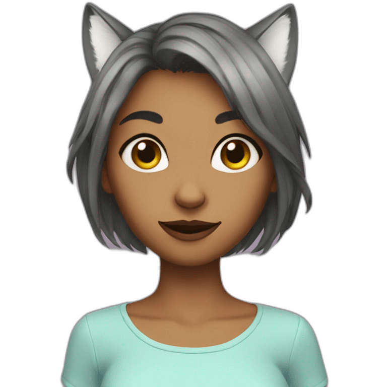 cat girl emoji