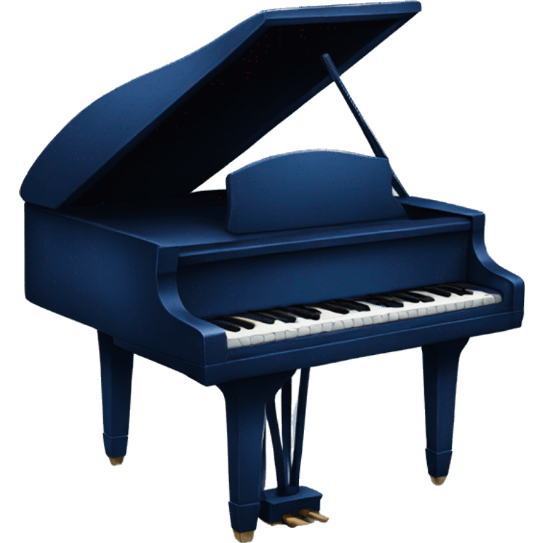 Dark blue piano  emoji