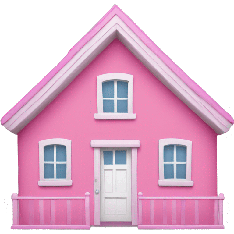 Pink house emoji