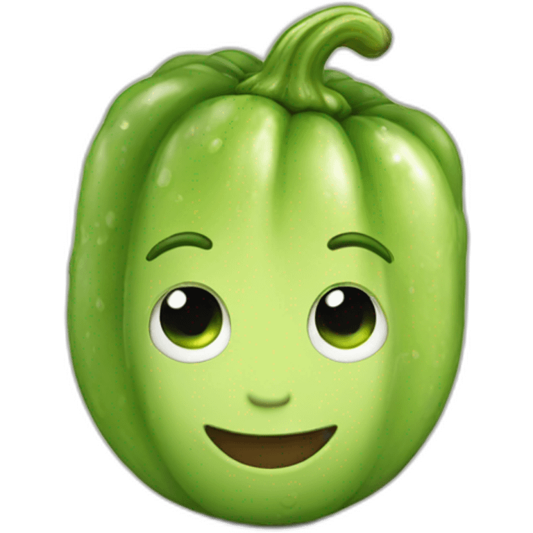 Cute cumber emoji