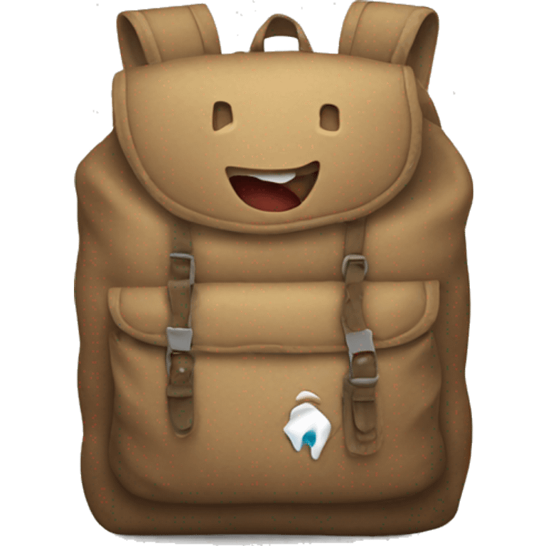 torn backpack emoji