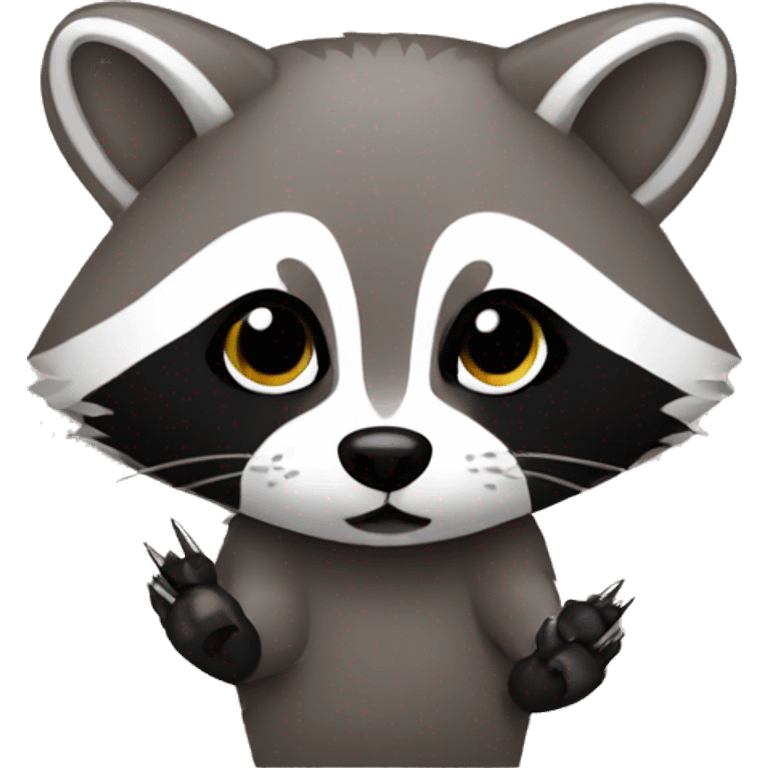 raccoon with drag nails  emoji