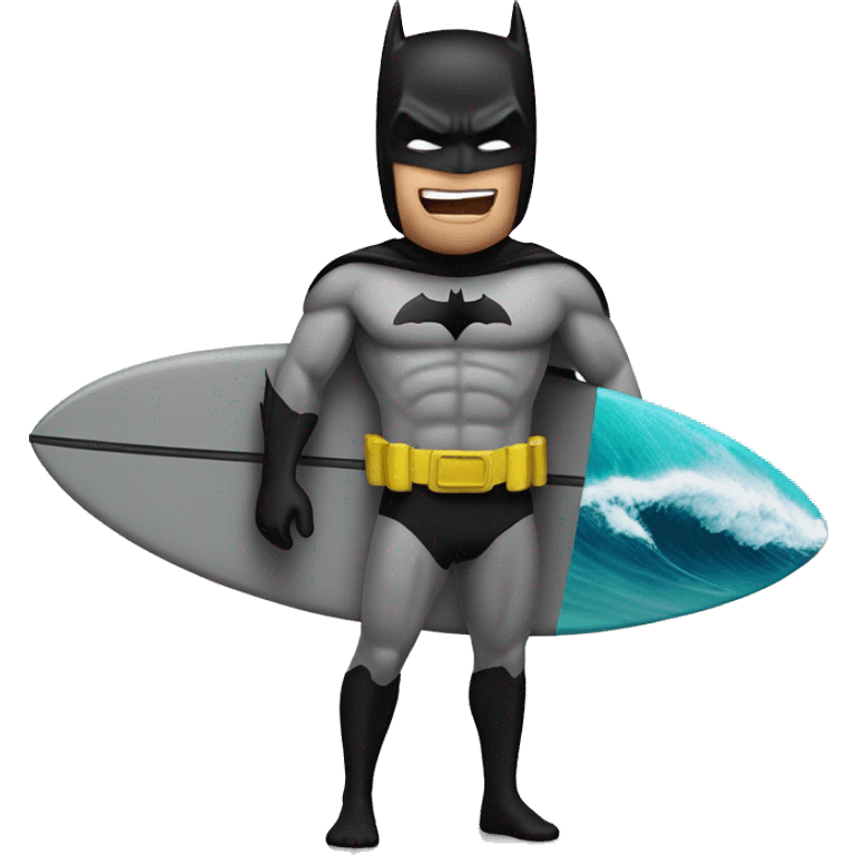 Batman + surfing  emoji