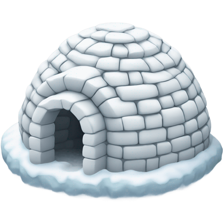 Eskimo igloo painting  emoji