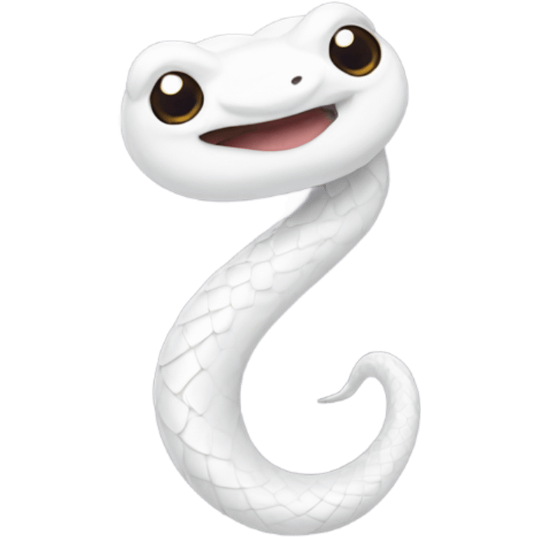 White snake with collar  emoji