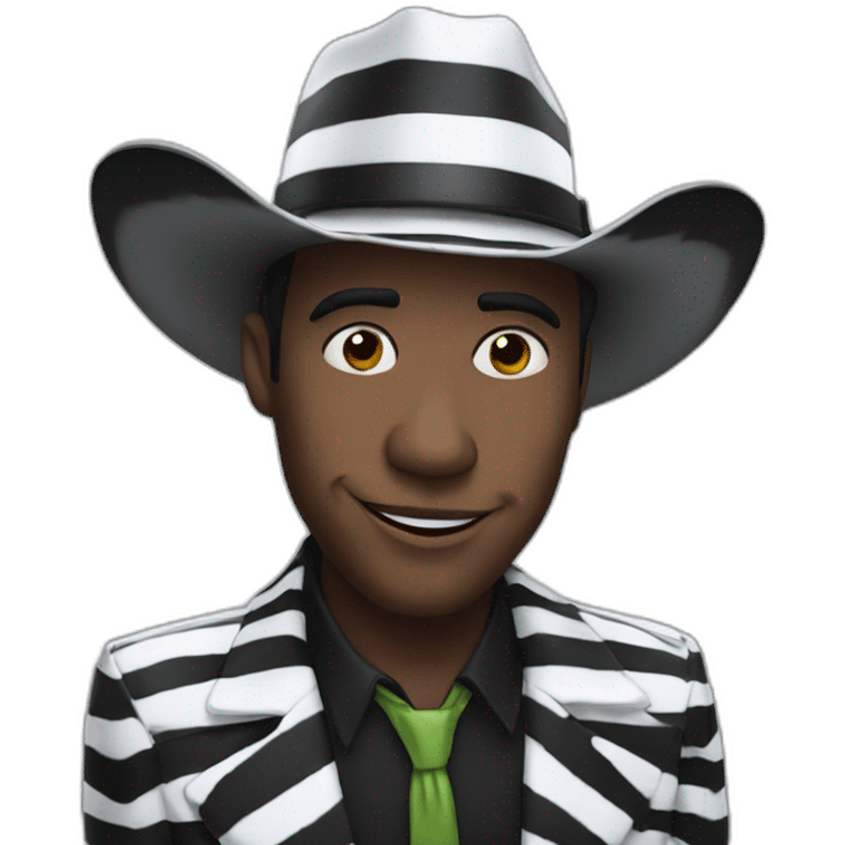 Beeteljuice with cowboy hat emoji