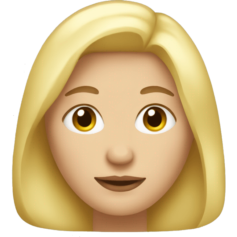 Fat blonde woman emoji