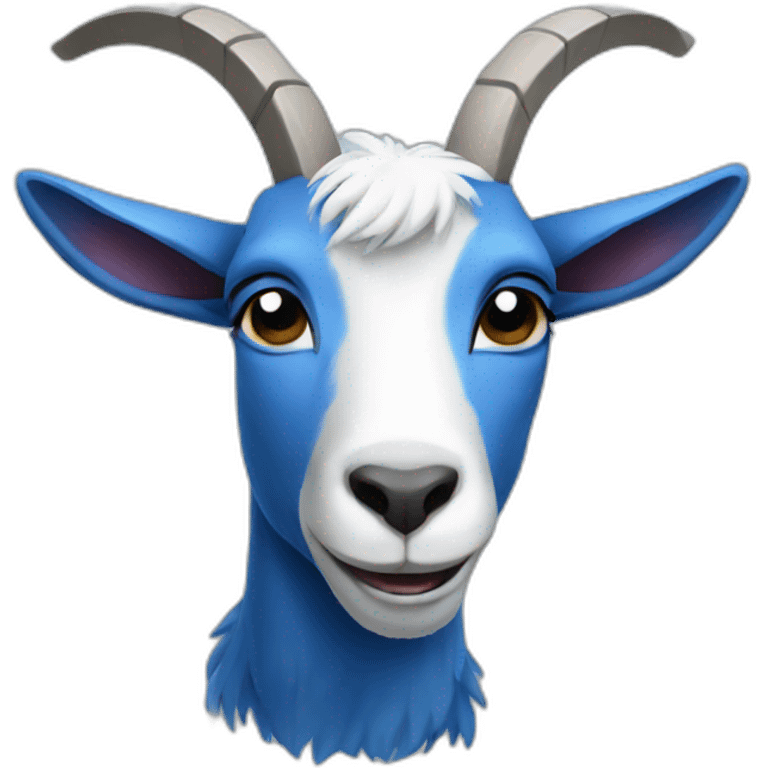 Blue goat  emoji