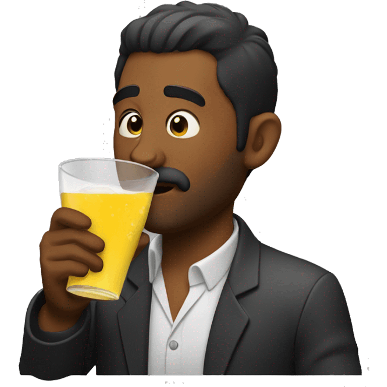 a man drinking zaws emoji