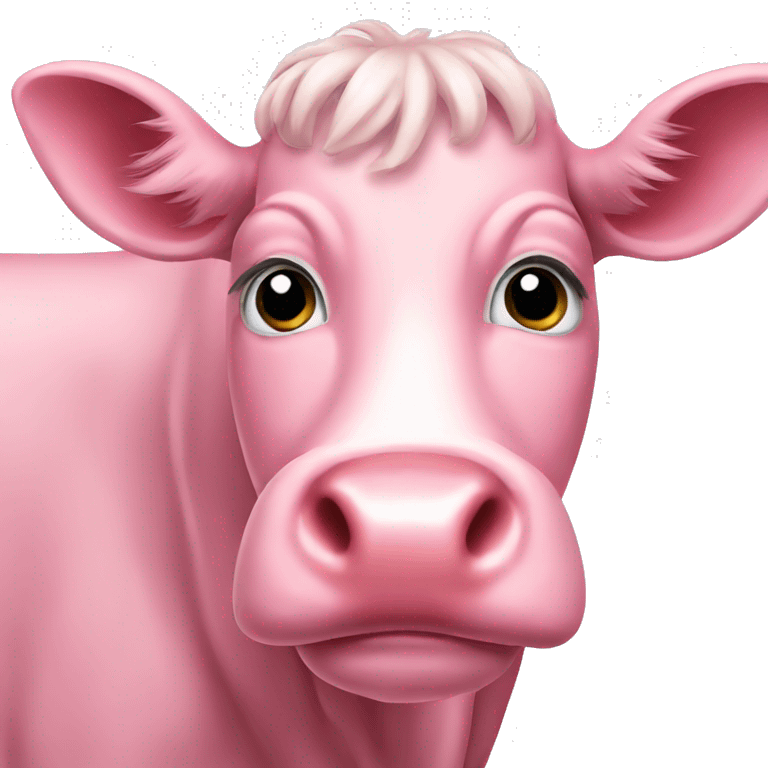 pink cow emoji