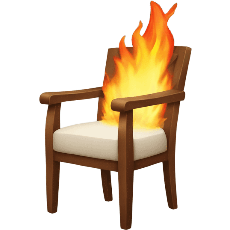 chair with fire emoji