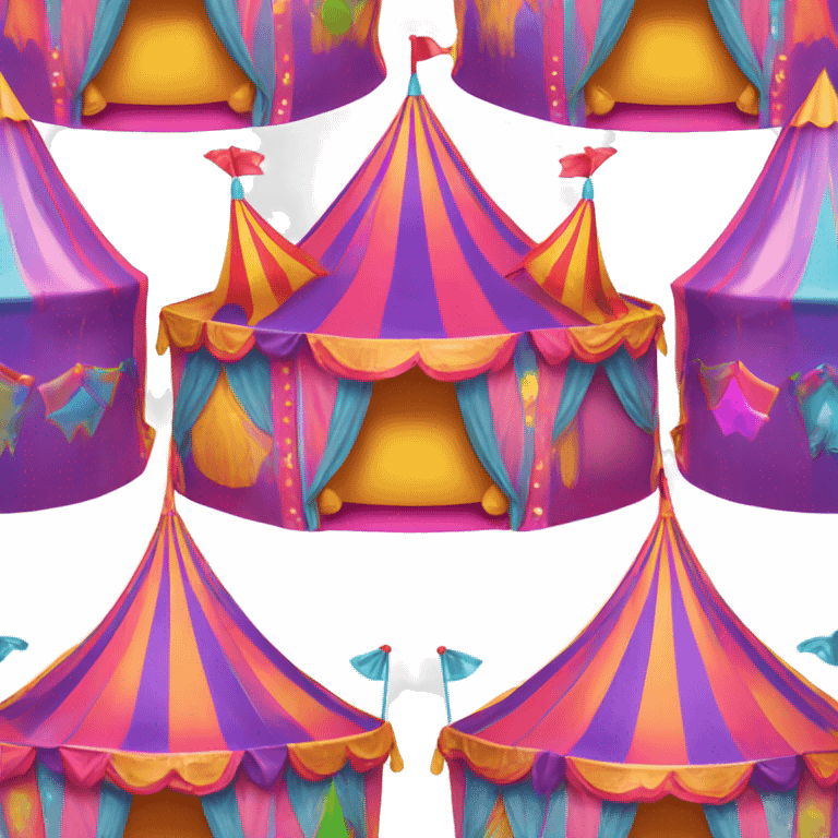 lisa frank circus tent emoji