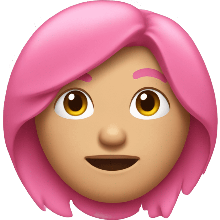 Pink soft moji emoji