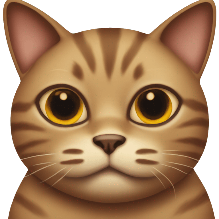 Smelly Ugly mean  Fat brown cat  emoji