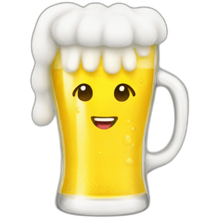 yellow animated towel drink beer emoji