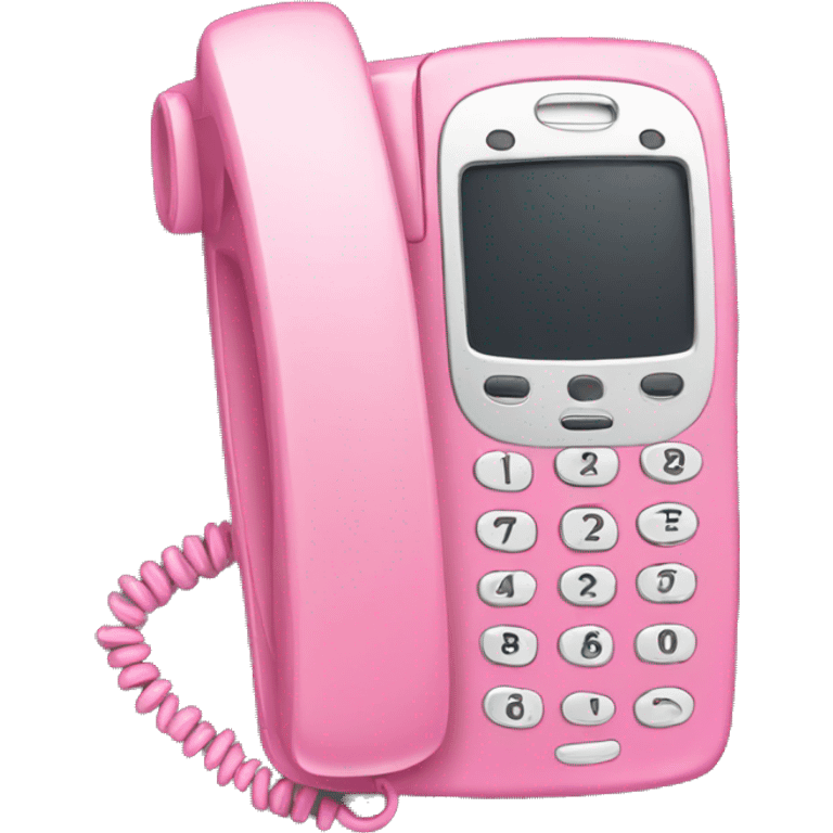 A pink flip phone emoji