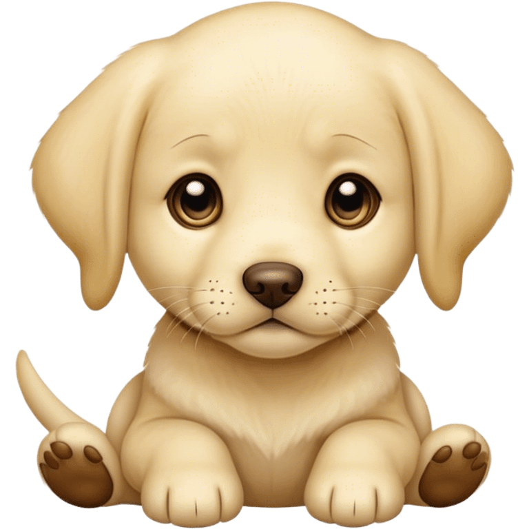 Yellow lab puppy emoji