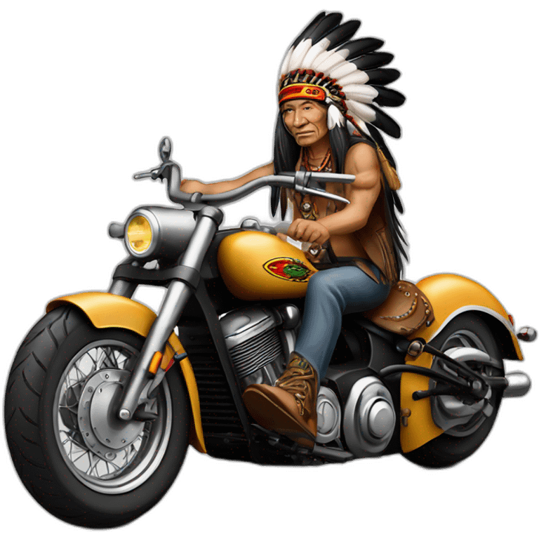 Indian chief bobber motocycle emoji