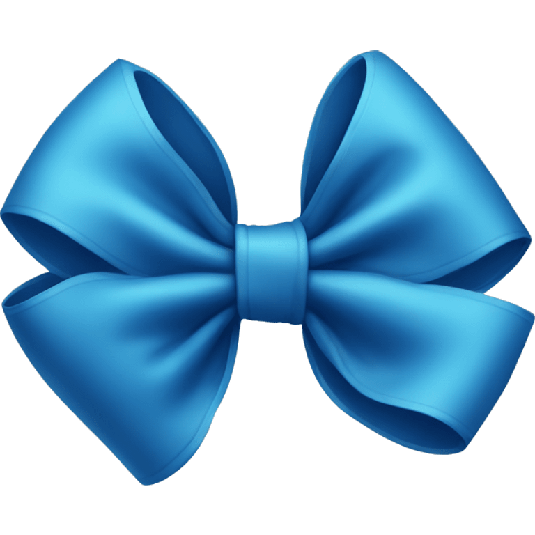 Blue Bow  emoji