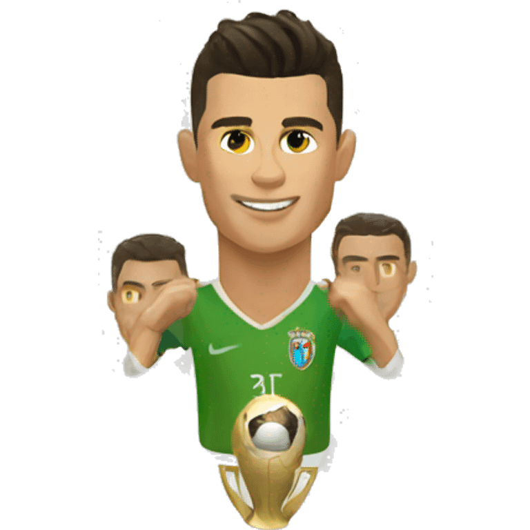 Cristiano Ronaldo and World cup  emoji