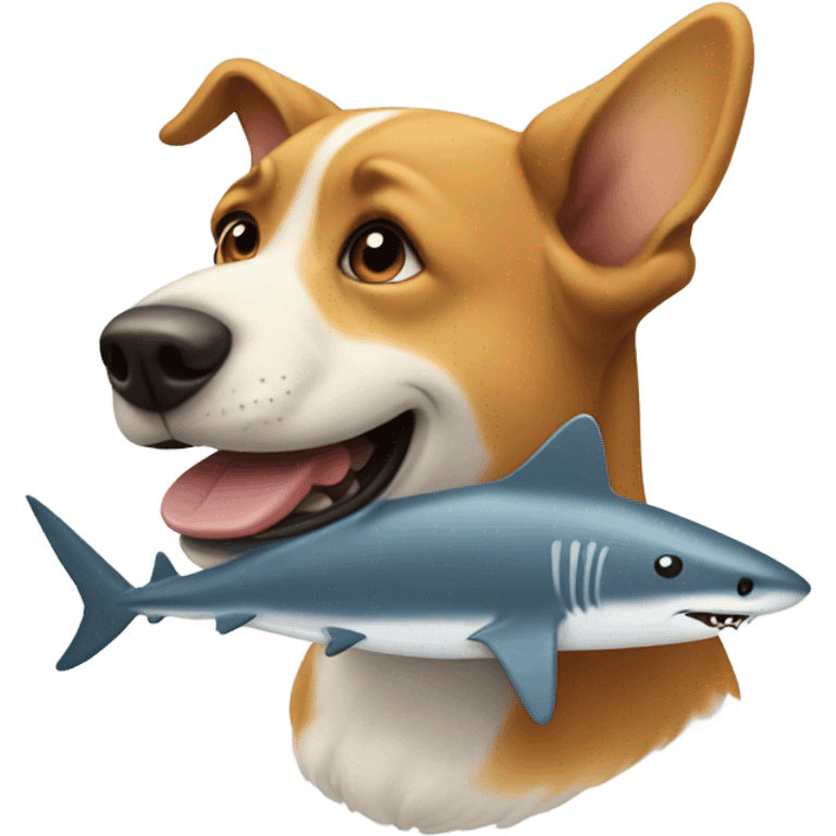 dog shark  emoji