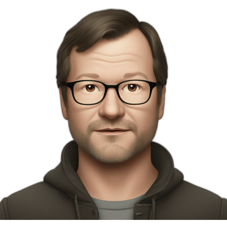 Young Lars von Trier without glasses emoji