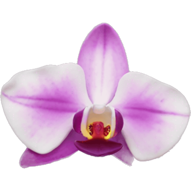 Orquídea rosada emoji