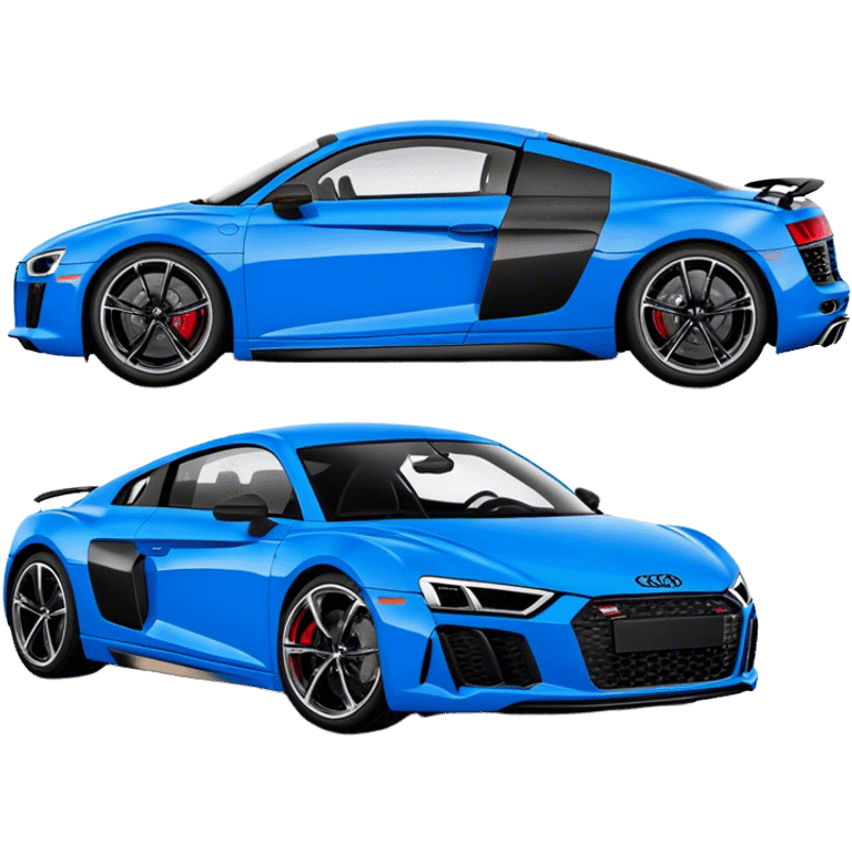 Audi R8 - Audi (Model Year: 2022)(Iconic Blue and Black) emoji