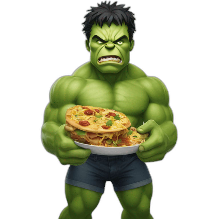 Hulk hungry emoji