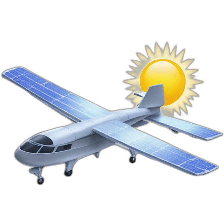 Solar plane emoji