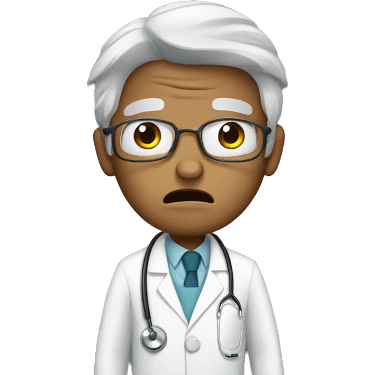 Scared doctor  emoji