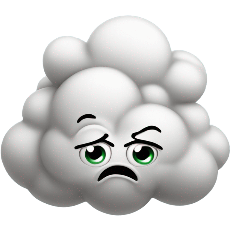 fart cloud with eyes emoji