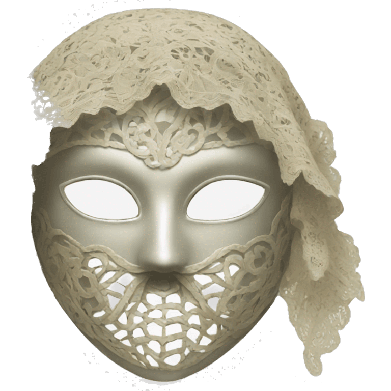 Lace heist mask emoji