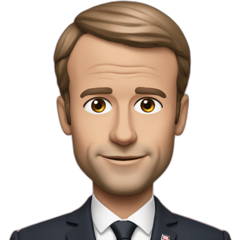 Emmanuel Macron like Barbie emoji