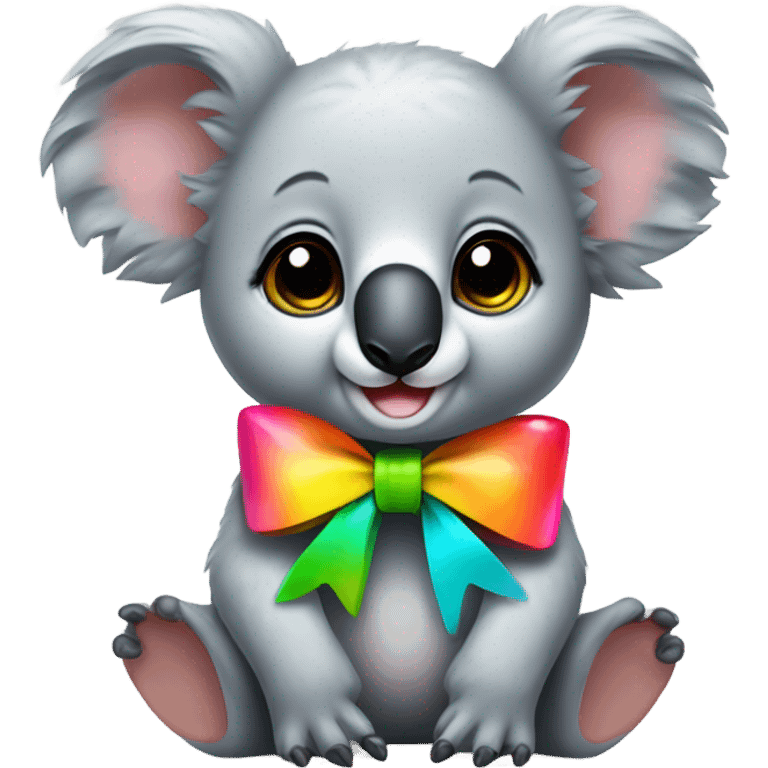 Baby koala wearing a bow  emoji