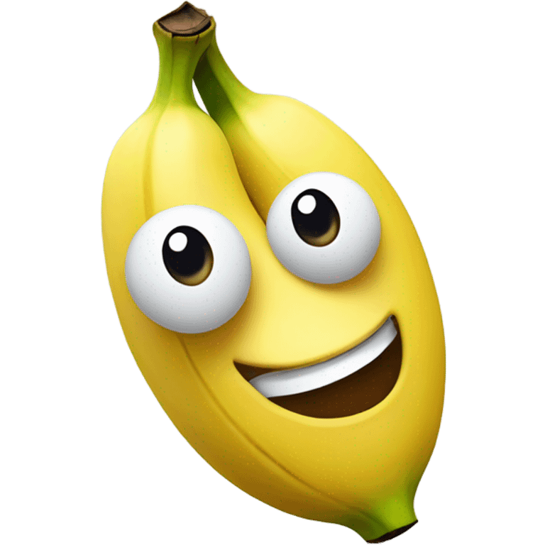 Smiling banana  emoji