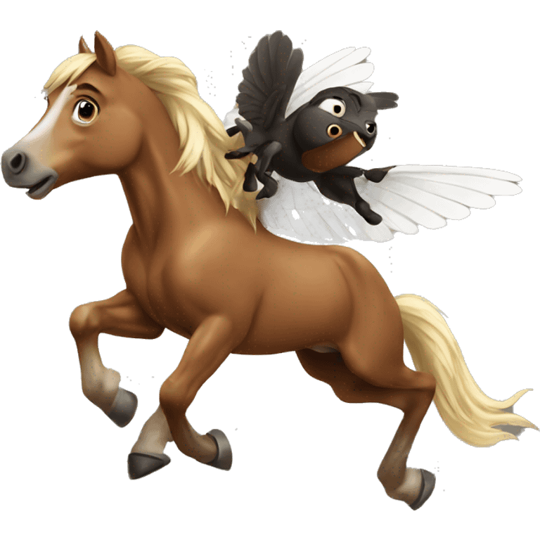 Horse whit flys emoji