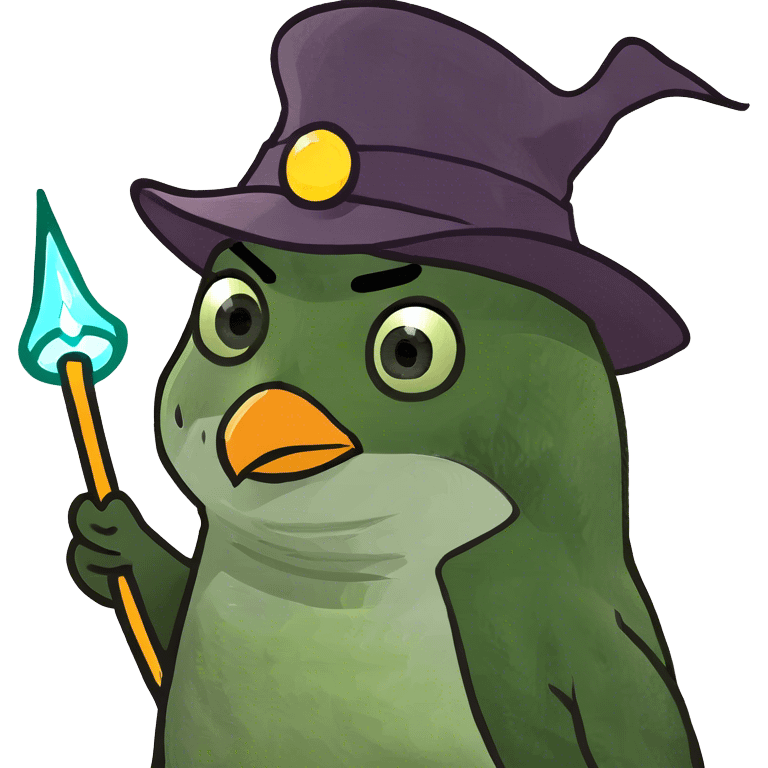 wizard penguin emoji