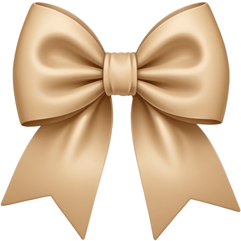 Beige bow emoji