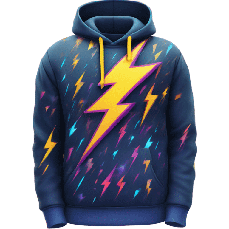 Lightning hoodie emoji