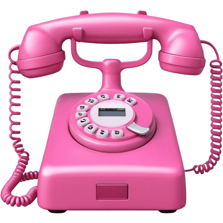 pink phone emoji