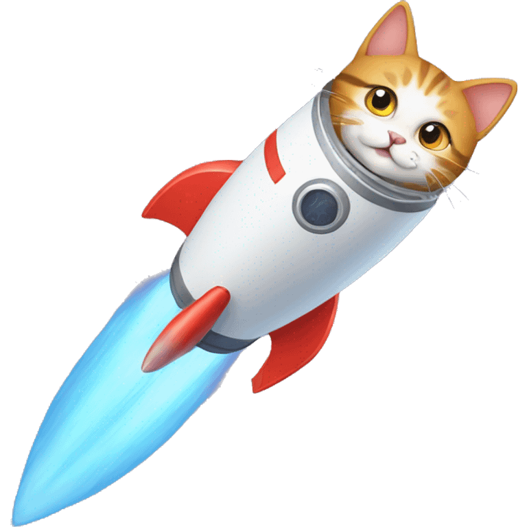 cat on a rocket emoji