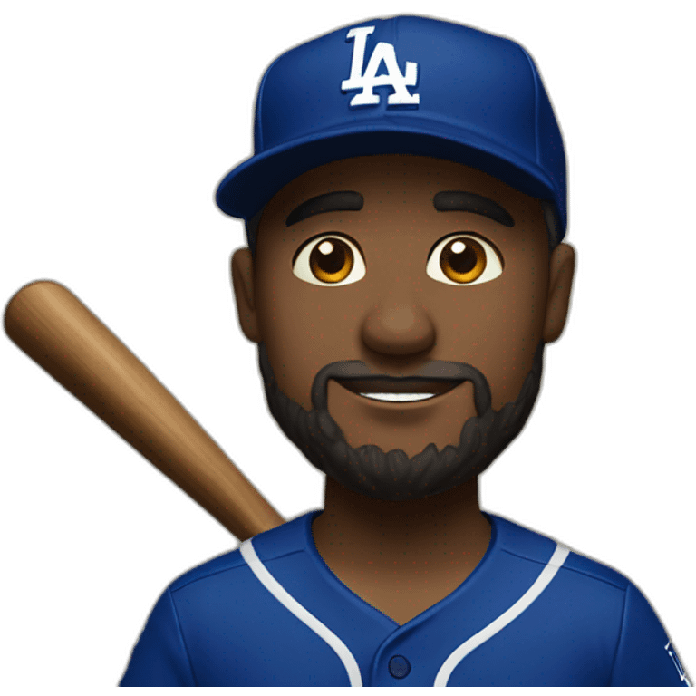 God in dodgers hat emoji