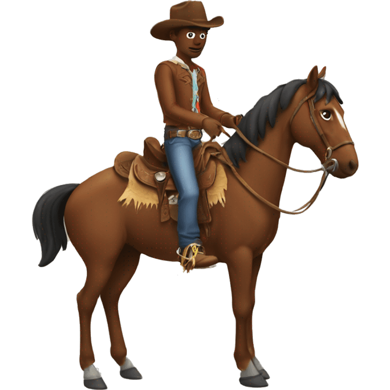 a cowboy emoji