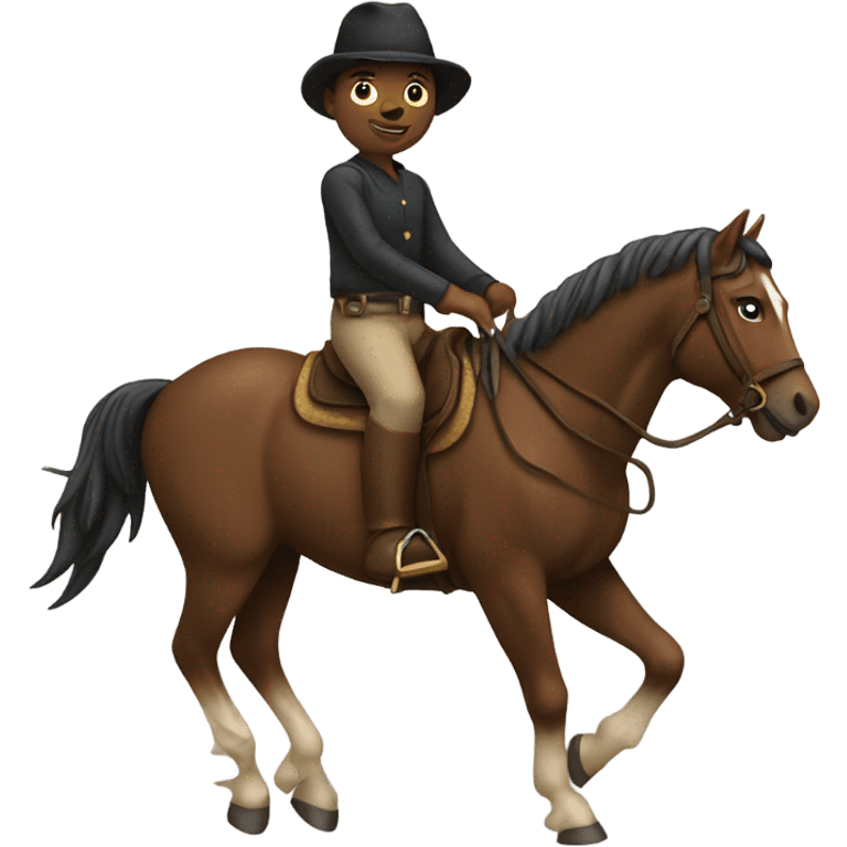 Me riding horse emoji